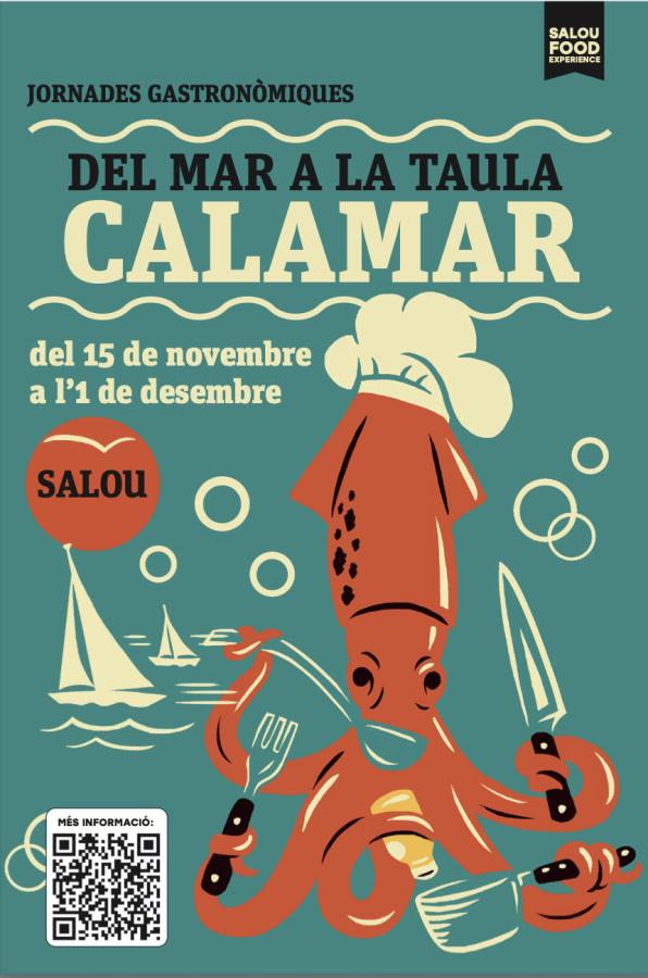 Poster for the 2024 Salou Squid Gastronomic Days