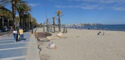 Espacio para perros y mascotas en la playa de Ponent de Salou