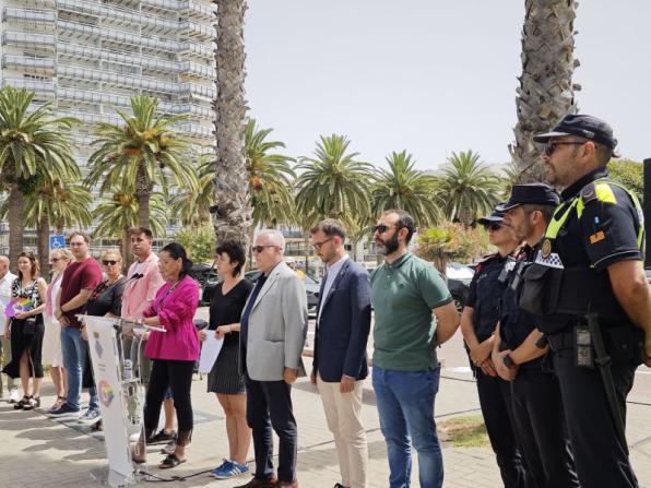 Institutional commemoration in Salou of LGBTI Pride Day