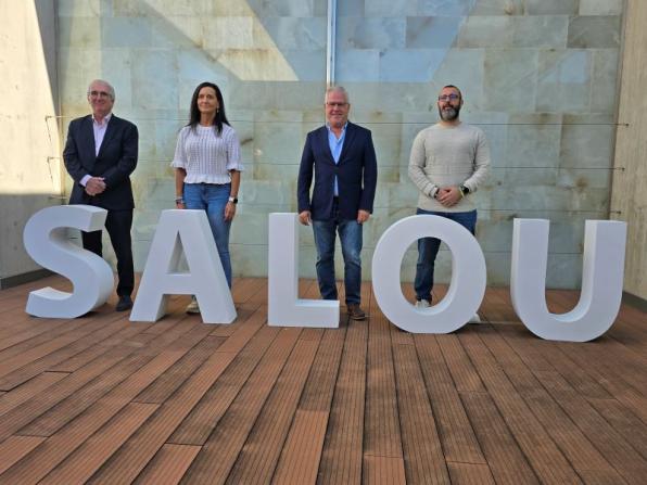 Pere Granados i els portaveus dels grups del govern municipal